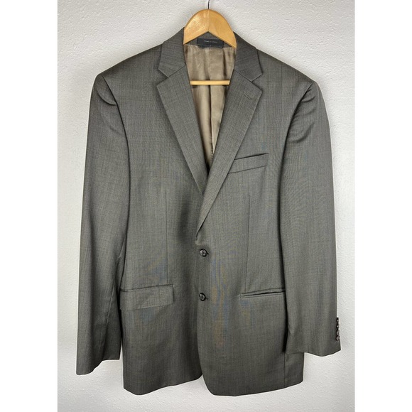 Lauren Ralph Lauren Men's 42L Dark Brown 100% Wool Suit Jacket - Picture 1 of 10